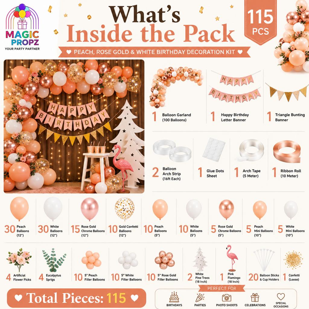 🦩 DIY TROPICAL FLAMINGO BIRTHDAY DECORATION KIT