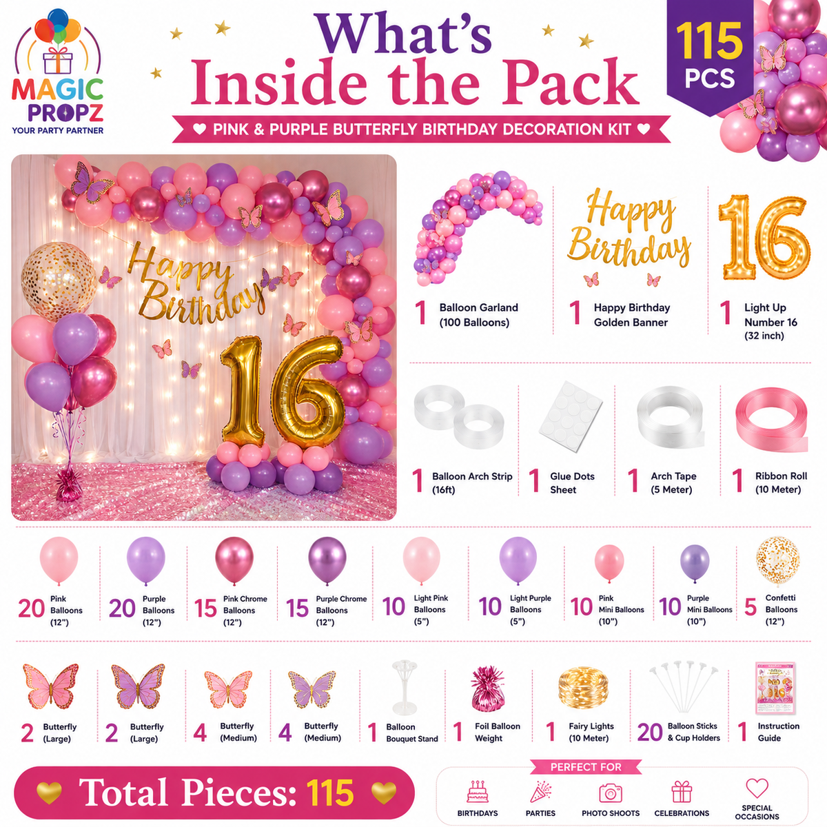 🎈 SUPERHERO BIRTHDAY DECORATION KIT