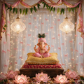 Pink & Gold Ganesh Chaturthi DIY Decoration Kit