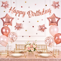 🌸 DIY ROSE GOLD BIRTHDAY DECORATION KIT