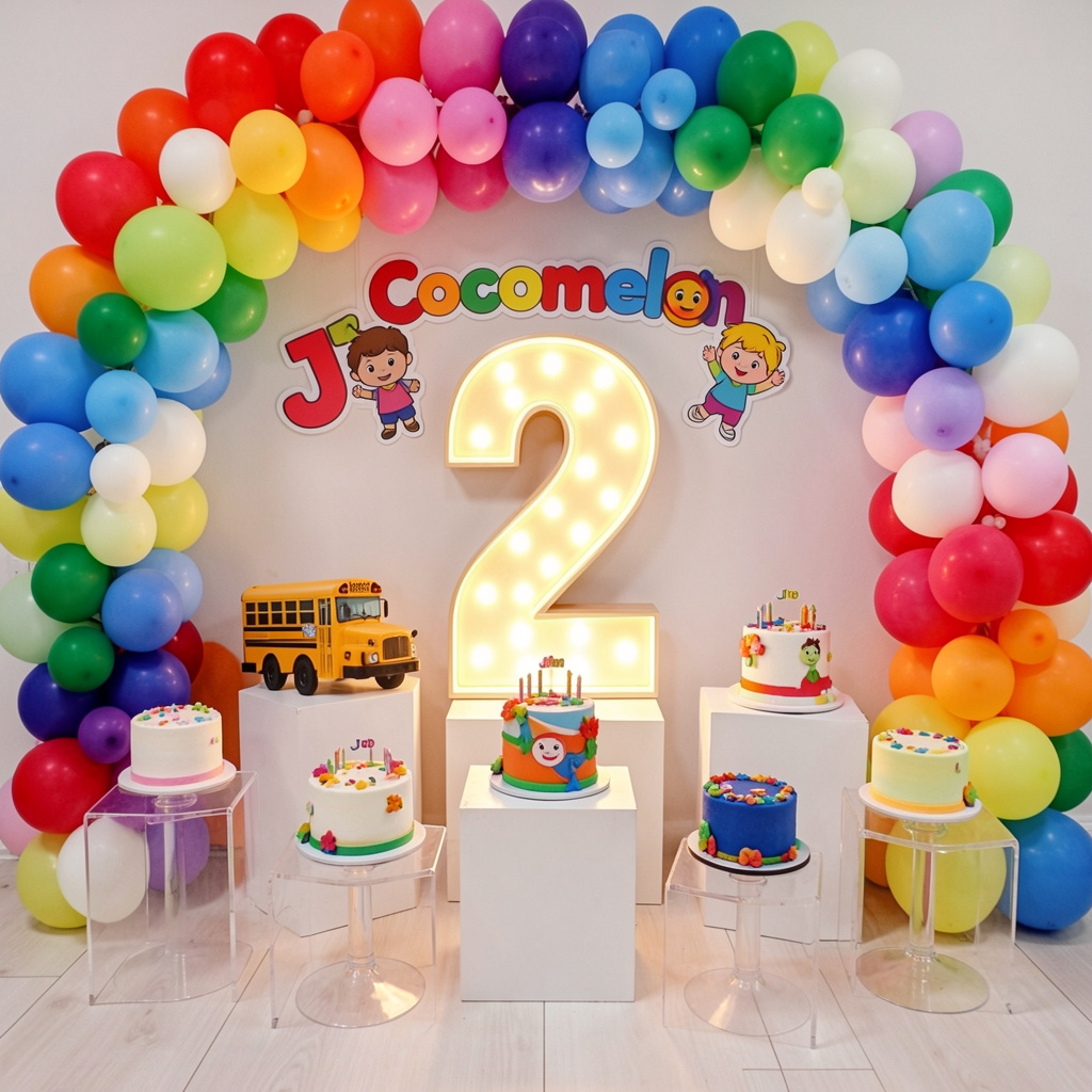 🌈🎵 DIY COCO MELON 2ND BIRTHDAY DECORATION KIT