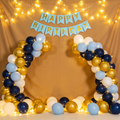 💙 BABY BLUE • NAVY BLUE • GOLD BIRTHDAY DECORATION KIT