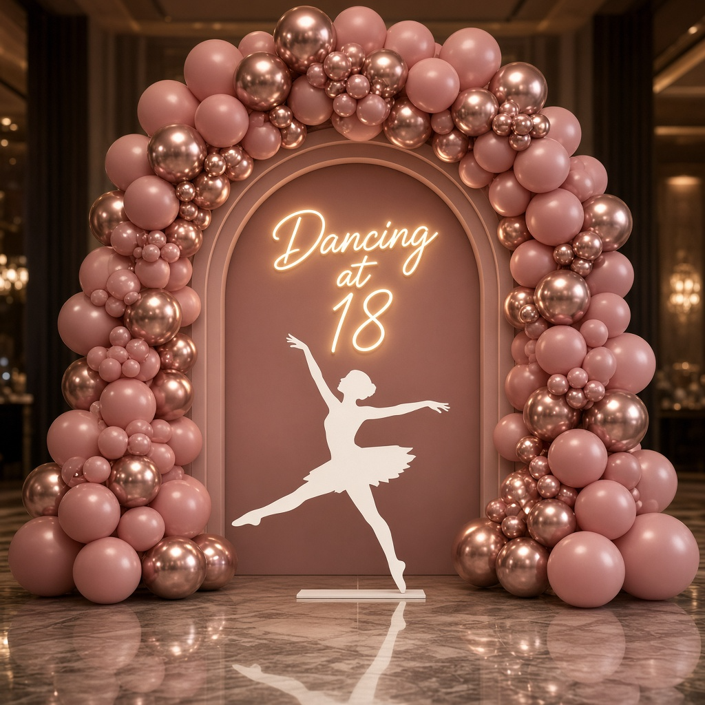 💕✨ ROSE GOLD • BLUSH PINK 18TH BIRTHDAY DECORATION KIT