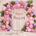🌸 DIY PINK, LAVENDER &amp; ROSE GOLD BIRTHDAY DECORATION KIT