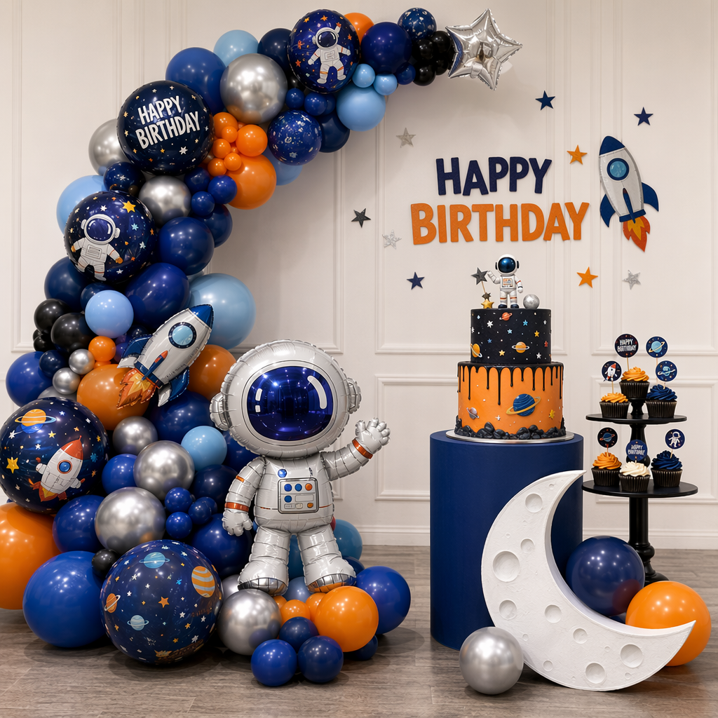 🚀 DIY SPACE ADVENTURE BIRTHDAY DECORATION